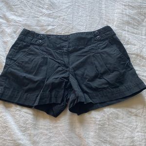 Ann Taylor LOFT black denim shorts
